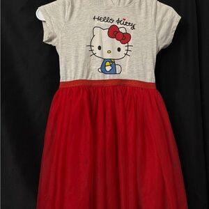 Hello Kitty Grey and Red Dress with Hood - M